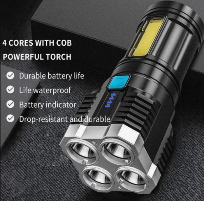 Ручний ліхтар-прожектор з подвійним світлом та IP65 Usams L-S03