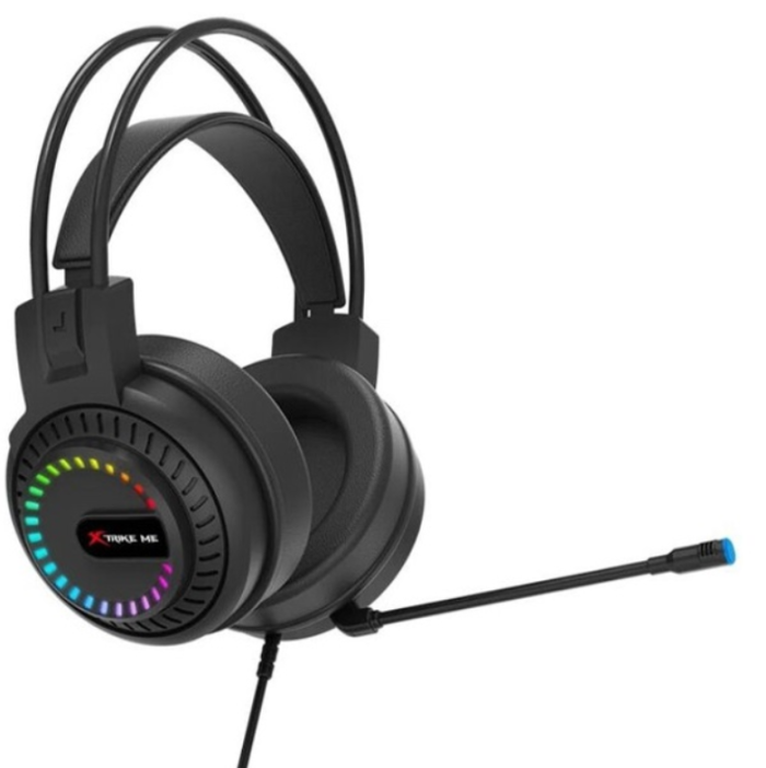 Ігрові геймерські навушники XTRIKE ME RGB HP-318 з мікрофоном і RGB підсвіткою