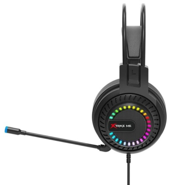 Ігрові геймерські навушники XTRIKE ME RGB HP-318 з мікрофоном і RGB підсвіткою
