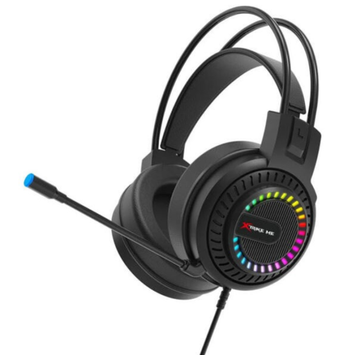 Ігрові геймерські навушники XTRIKE ME RGB HP-318 з мікрофоном і RGB підсвіткою