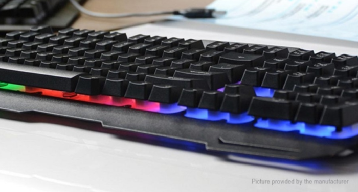 Клавіатура дротова ігрова iMICE AK-400  з RGB підсвічуванням металева