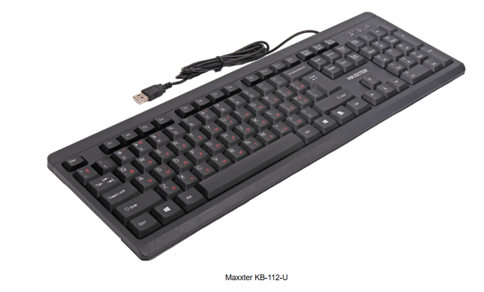 Клавіатура провідна Maxxter KB-112-U USB