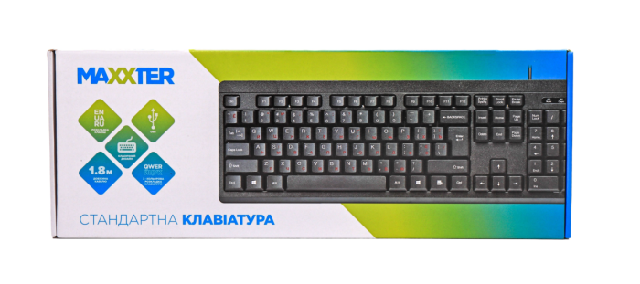 Клавіатура провідна Maxxter KB-112-U USB