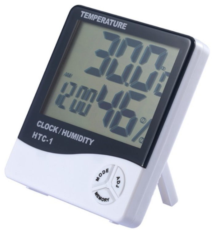 Метеостанція HTC-1 3 в 1 Годинник Гігрометр Вологомір Термометр