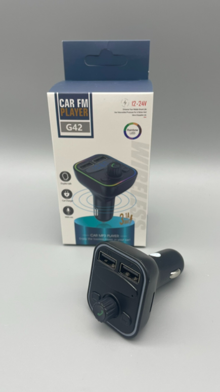 Автомобільний FM-Модулятор з Bluetooth 5.0, Hands-Free та 2 USB