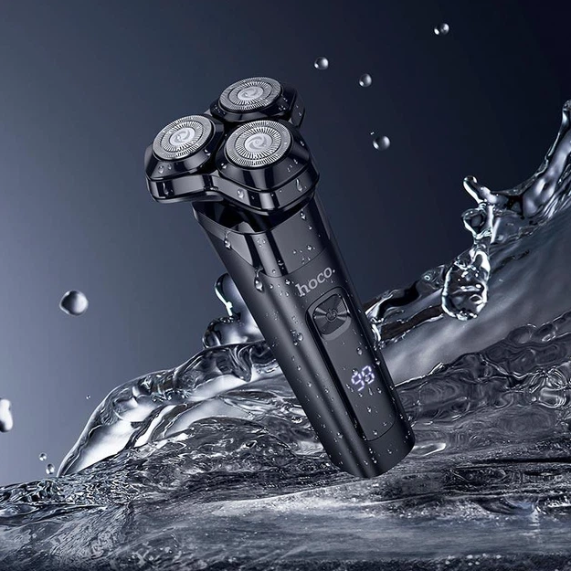 Портативна електробритва Hoco HP35 акумуляторна чоловіча бритва IPX7 USB Black