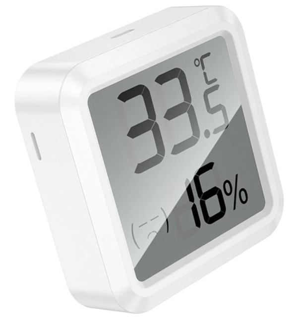 Термогігрометр Hoco HX40 компактний цифровий термометр і датчик вологості White