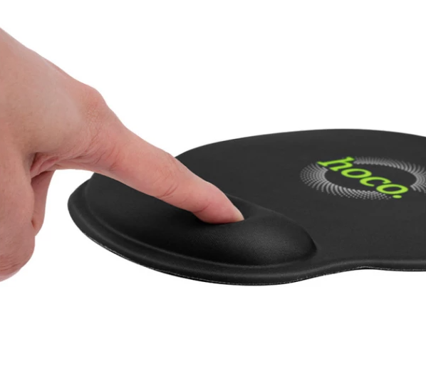 Килимок для мишки Hoco GM30 з підтримкою зап'ястя 23x21.5см прошитий