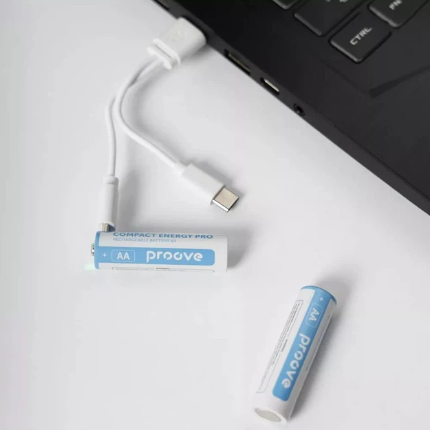 Акумуляторні батарейки AA Proove Compact Energy PRO 4100mWh Li-ion Type-C 2 шт