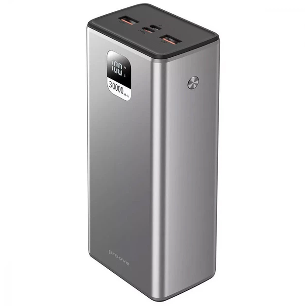 Повербанк Proove Guardian 30000 mAh 22.5W Power Delivery швидка зарядка Metal Gray