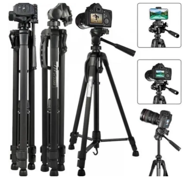Штатив для фотоапарата та смартфона Weifeng WT-3520 висота 140 см трипод для зйомки