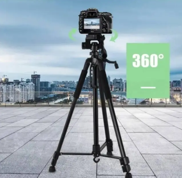 Штатив для фотоапарата та смартфона Weifeng WT-3520 висота 140 см трипод для зйомки