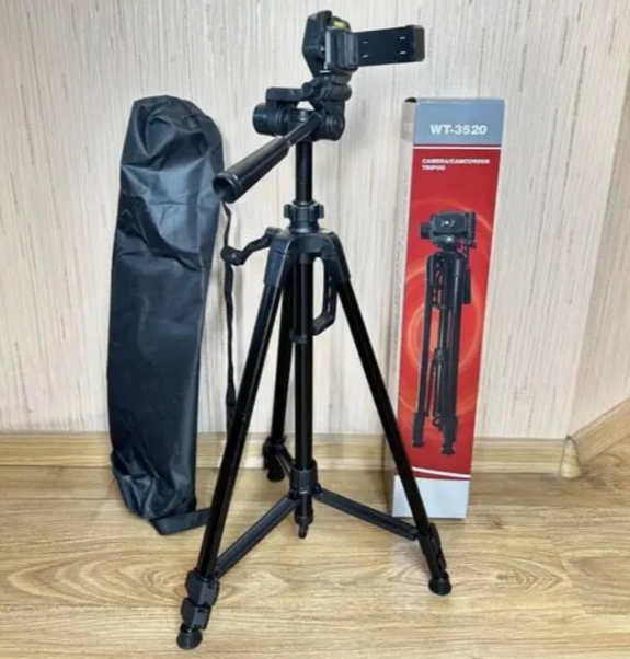 Штатив для фотоапарата та смартфона Weifeng WT-3520 висота 140 см трипод для зйомки