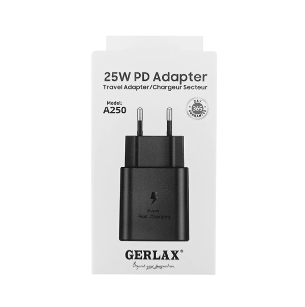 Зарядний пристрій Type-C Gerlax A250 PD 25W 3A швидка зарядка USB-C