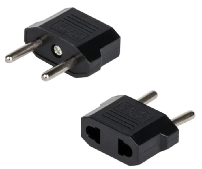 Перехідник 220В Atcom UK/US розетка — Євро-вилка