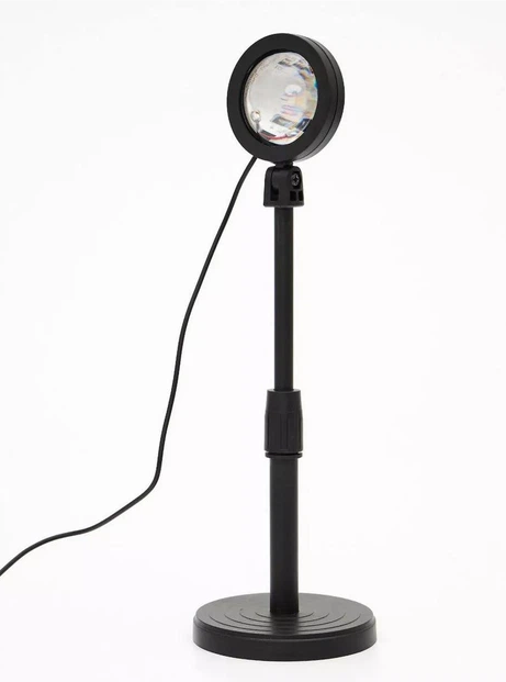 Лампа Sunset Lamp RGB проекційний світильник 16 кольорів ефект заходу сонця