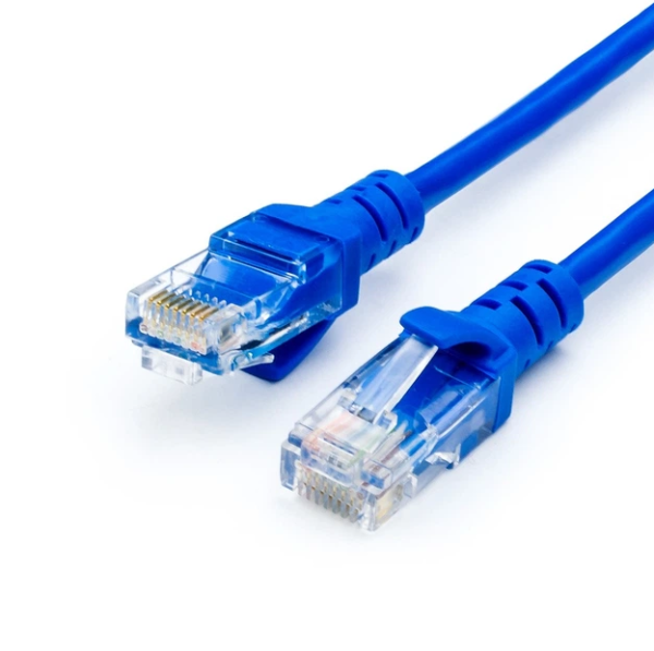 Патч-корд 3 м RJ45 Cat.5e UTP литий Синій мережевий кабель