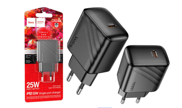 Зарядний пристрій Hoco CS24A PD 25W + QC 3.0 швидка зарядка USB + Type-C