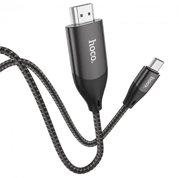 Кабель перехідник Hoco UA16 Type-C HDMI 4K 2m адаптер для телевізора монітора MacBook iPhone