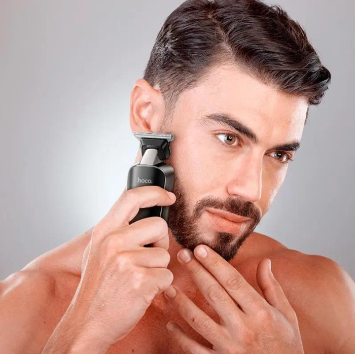 Тример для стрижки Hoco Diamond HP23 Black професійна машинка для бороди та вусів