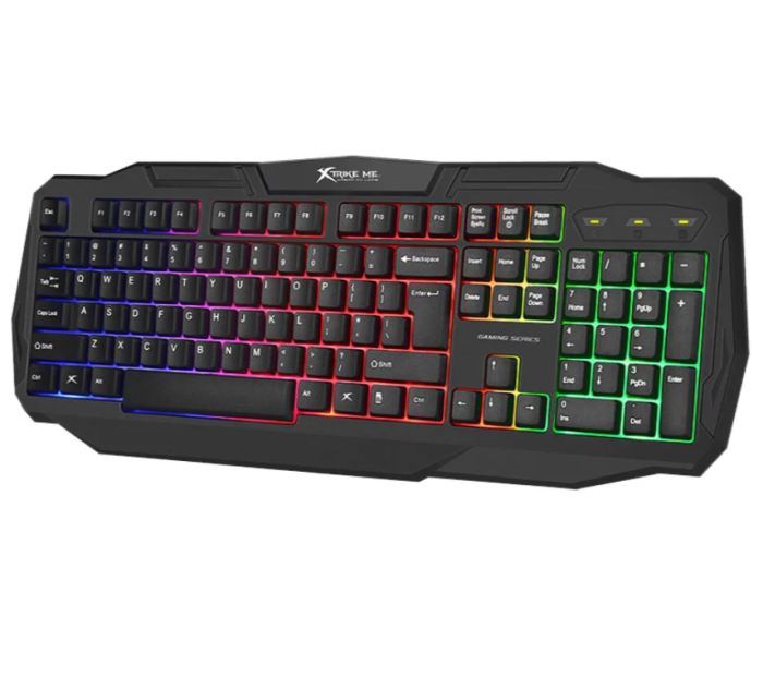 Клавіатура  дротова ігрова XTRIKE ME KB-306 з RGB підсвічуванням (ENG/UKR)