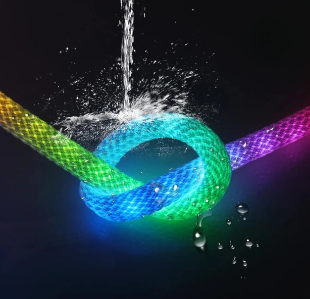 Розумна Неонова LED Стрічка-Шланг RGB (5 м): Гнучкий Водонепроникний Неон для Будинку та Вулиці