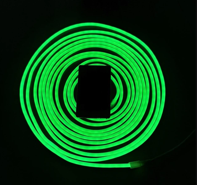 Світлодіодна Неонова Стрічка-Шланг RGB (5 м, 12V/220V): Гнучкий LED NEON