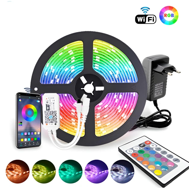 Світлодіодна RGB Стрічка SF-20 (5 м, USB): Пульт Bluetooth Додаток
