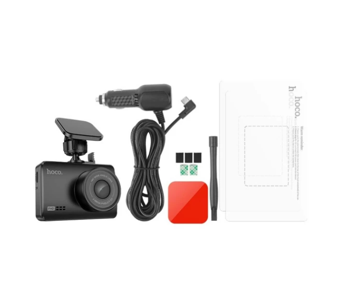 Відеореєстратор Hoco DV2 Black автомобільний реєстратор 1080p Full HD IPS 140 градусів