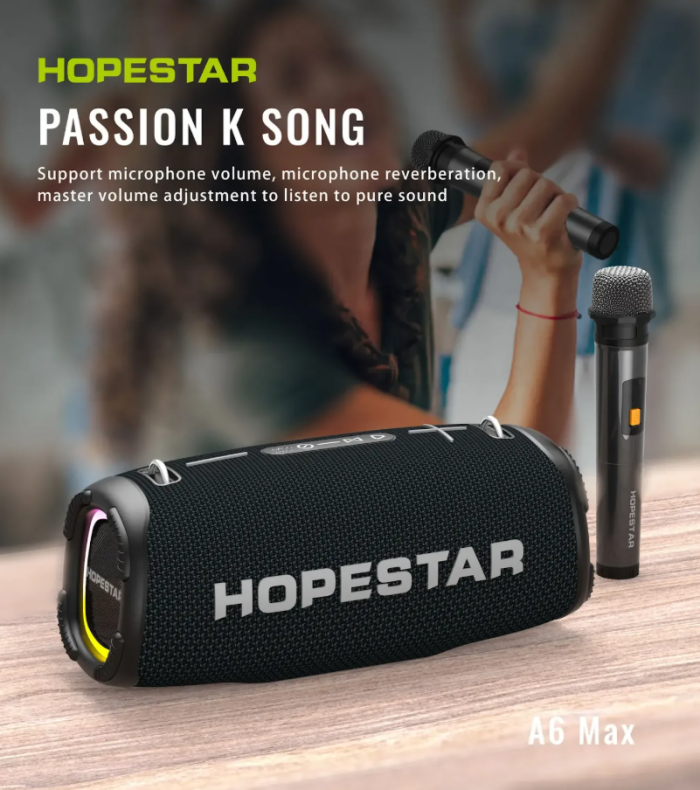 Портативна колонка Hopestar A6 Max Black