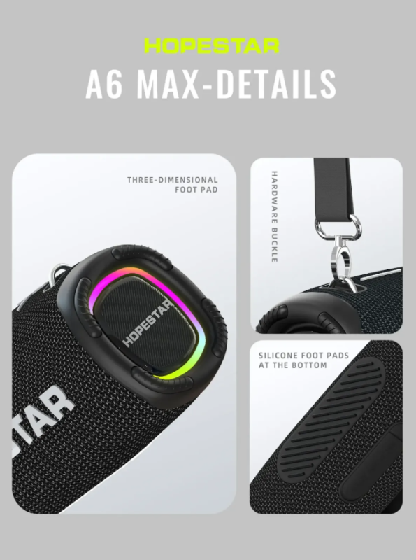 Портативна колонка Hopestar A6 Max Black