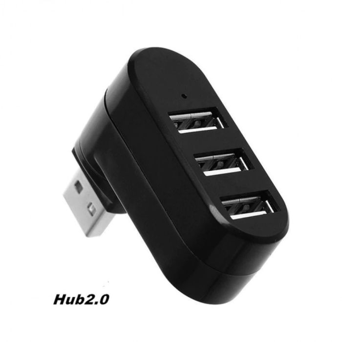 USB-Хаб 3 порти  USB 2.0 поворотний